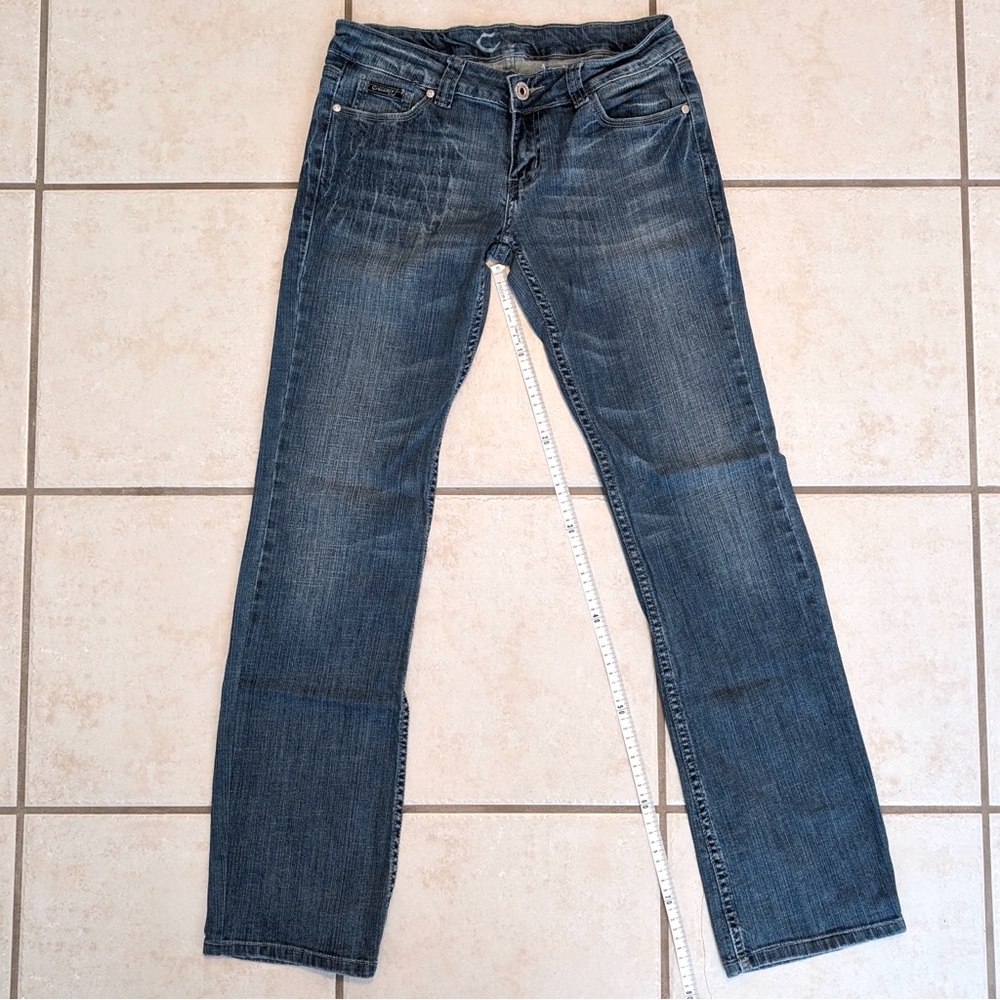 Authentic Y2K Vintage Cow Hide Crusader Brand Western Cowgirl Women’s Jeans - Picture 15 of 16